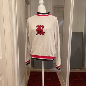 Russell Athletic Cream and Red Sweatshirt